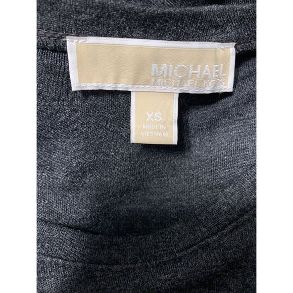 michael kors charcoal long sleeve sweater maxi dress - Picture 4 of 5